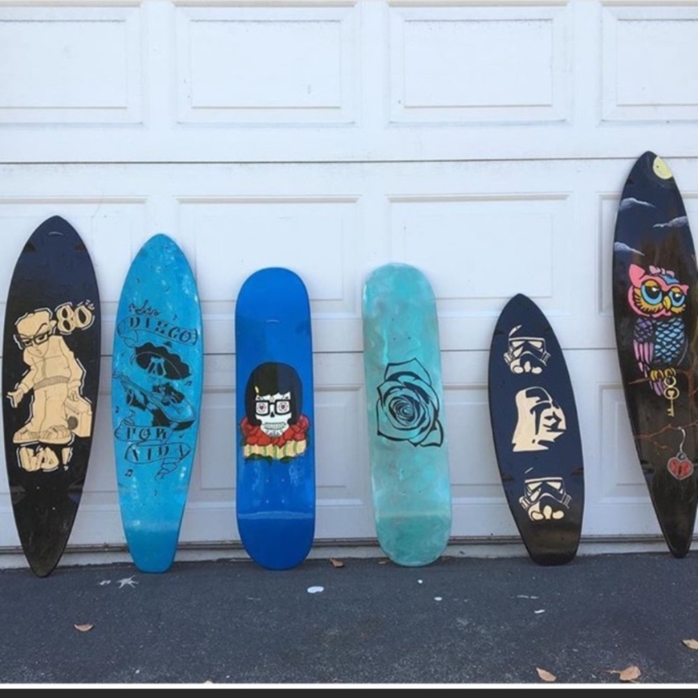 Custom skateboards